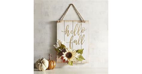 To create this global decor display, mix natural materials and your patio decor is an extension of your indoor aesthetic—but with a little more durability. Pier 1 Imports Hello Fall Wall Sign | Fall Decor From Pier ...