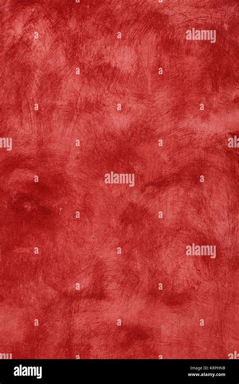 Grunge Burgundy Red Vivid Uneven Old Aged Daub Plaster Wall Texture