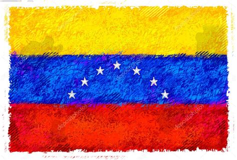 Venezuela Flag Drawing Drawing Of The Flag Of Venezuela — Stock Photo