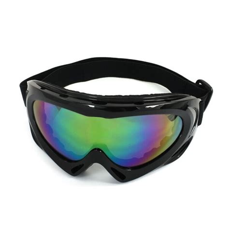Unisex Black Rimmed Wide Angle Elastic Headband Eyes Protector Goggle