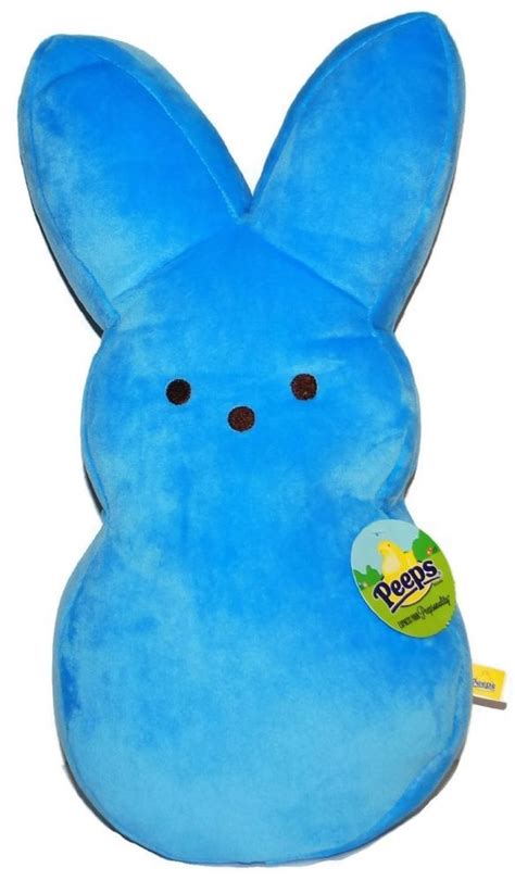 Cuddly Plush Peeps Easter Bunny 17 Blue Free Priority1 3 Day Shipping