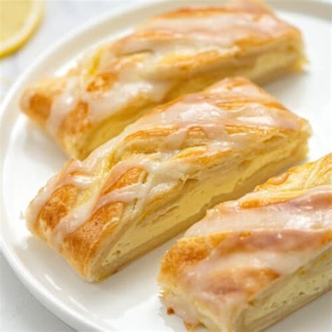 Easy Homemade Cheese Danish With Puff Pastry