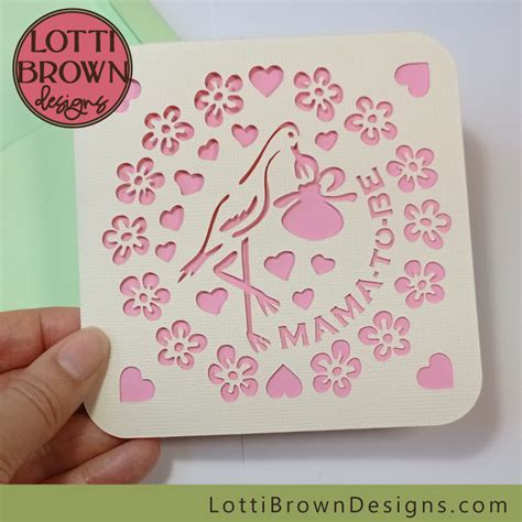 Cricut Baby Shower Card Template