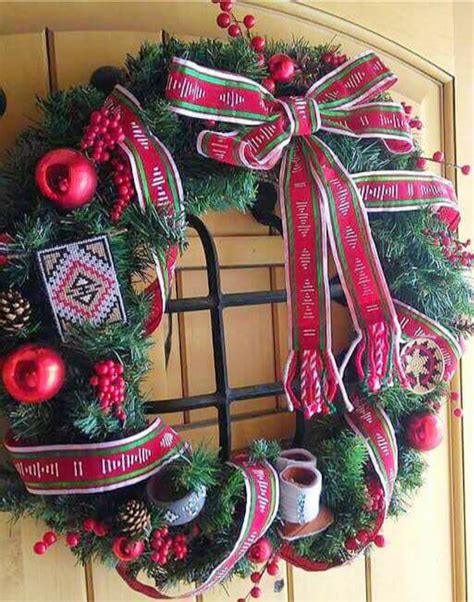 15% off with code celebrationz. Navajo Christmas Wreath | Christmas wreaths, Christmas decorations, Christmas party photo