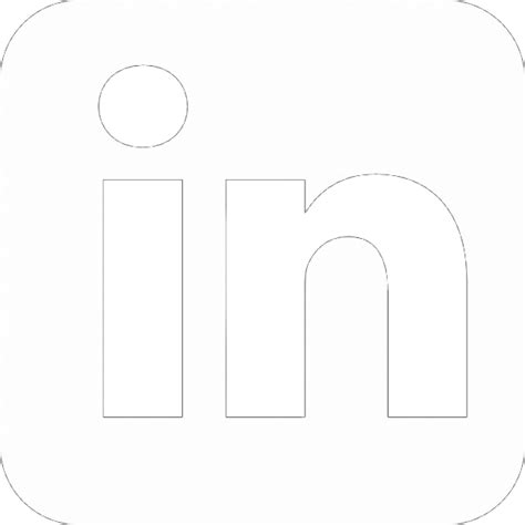 Linkedin White Logo Png Transparent Background White Linkedin Icon My