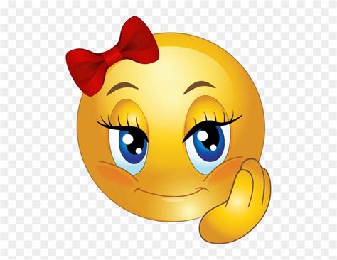 Smileys Clipart Cute Girl Smiley Faces Cute Pretty Pretty Emoji