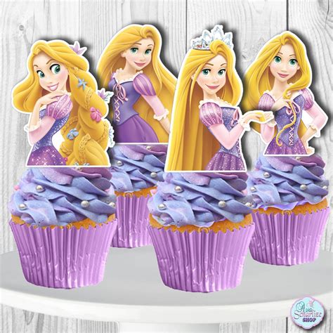 Rapunzel Cupcake Toppers Rapunzel Cupcake Picks Sizes Etsy M Xico