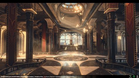 Artstation Temple Of Utu Polycount Throne Room Contest Thiago Klafke