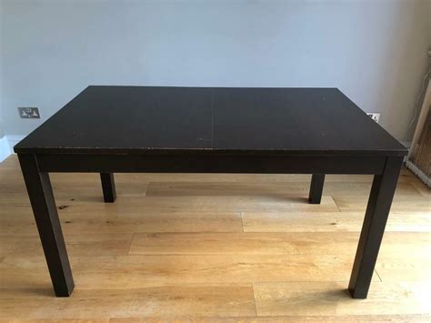 Ikea Bjursta 21198 Extendable Dining Table In Dark Brown In Putney