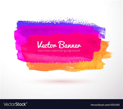 Colorful Watercolor Banner Royalty Free Vector Image