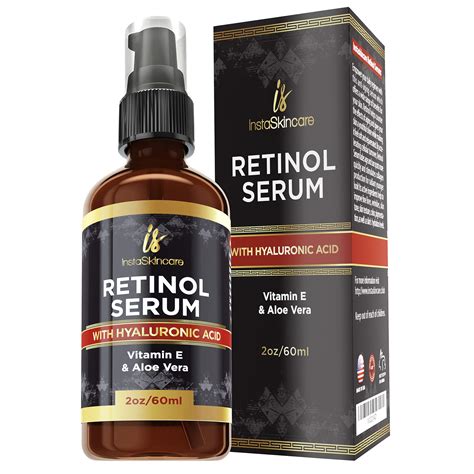 Retinol Serum For Face 2oz With Hyaluronic Acid Vitamin A And E