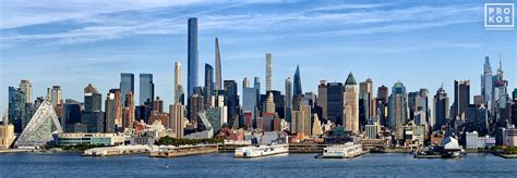New York Skyline Midtown Manhattan Panoramic View Framed Photo By