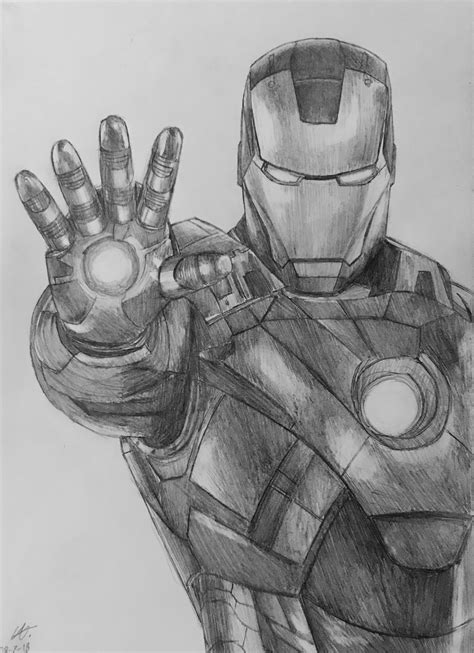 Ironman Drawing Marvel Art Drawings Iron Man Drawing Avengers Drawings
