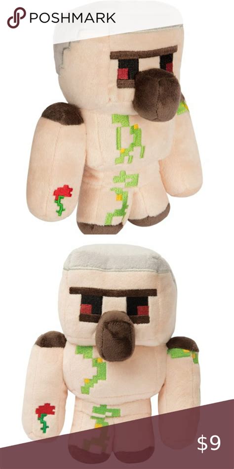 Jinx Minecraft Happy Explorer Iron Golem Plush Stuffed Toy Iron Golem