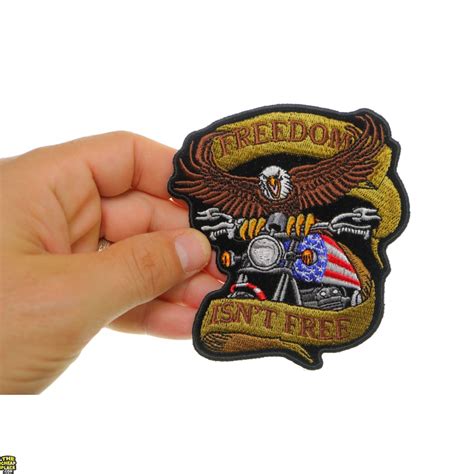 patriotic eagle biker small patch freedom isn t free patriotic patches thecheapplace