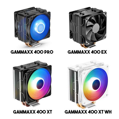 Deepcool Gammaxx 400 Pro 400 Ex 400 Xt 400 Xt Wh 4 Heatpipes Cpu