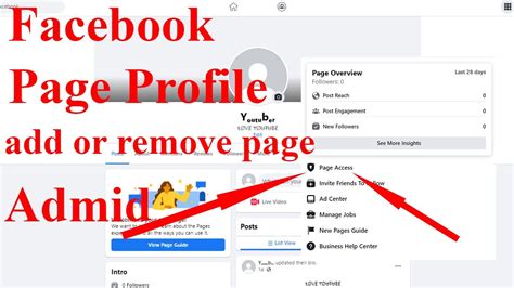 How To Add Or Remove Admin From Facebook Page Profile Youtube