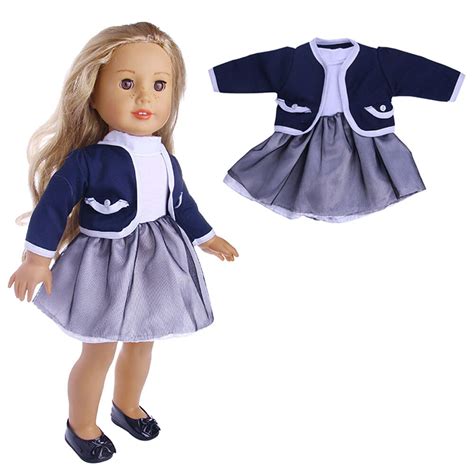 Cute Pleated Dress With Jacket For 18 Inch Our Generation American Doll