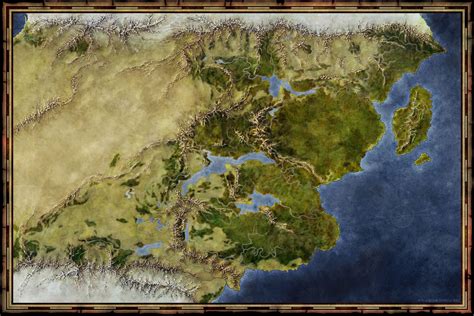 The World Of Sæmyyr Unlabelled Fantasy Places Fantasy Map Fantasy