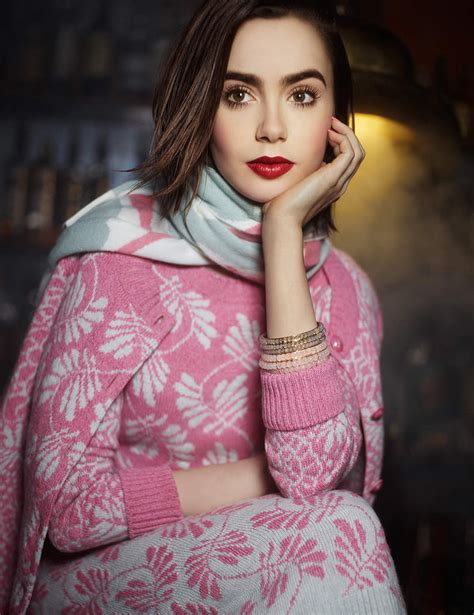 Online Crop HD Wallpaper Lily Collins Women Actress Model