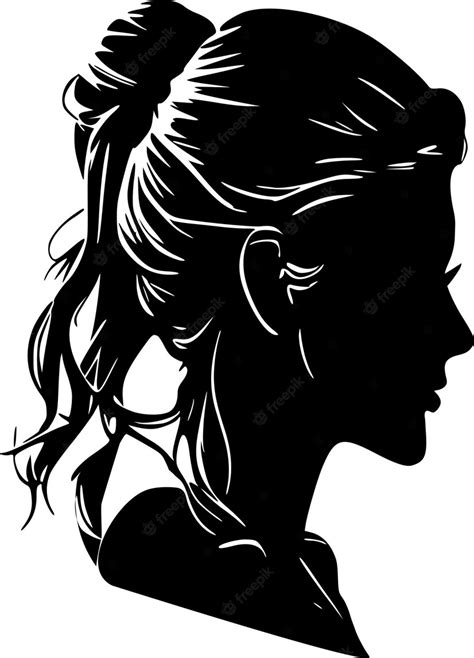 Premium Vector Woman Head Silhouette Art Illustration