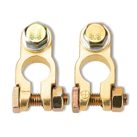 Ylshrf Battery Post Terminal2pcs Battery Terminal Clamps Heavy Duty Cable Connectors Clip For
