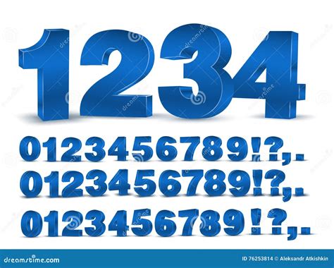 Vector Numbers Infographics Font Diagrams 47512641