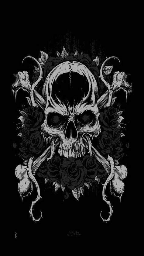Download Skull And Roses Wallpaper By Lizbethxx 02 Free On Zedge