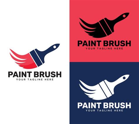 Premium Vector Paint Brush Logo Design Vector Illustration