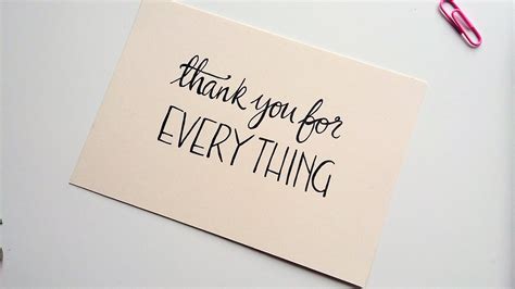 Thank You For Everything Greeting Card Etsy