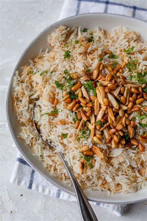 Jewelled rice (morasa pulao) · cauliflower and chickpea tagine with harissa and preserved lemon · mjaddarah (rice with lentils) · bourekas. Lebanese Rice | Recipe | Rice pilaf side dishes, Middle ...