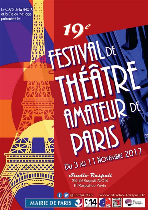 19e Festival De Théâtre Amateur De Paris Cie La Trappe