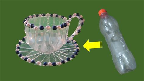 Diy Waste Plastic Bottle Reuse Idea How To Make Cup And Saucer With