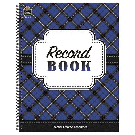 Teacher Created Resources Plaid Record Book Tcr8297 Teachersparadise