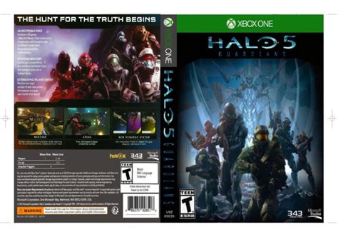 Halo 5 Guardians For Dvdclassic Xboxxbox 360 Cases Size Rcustomcovers