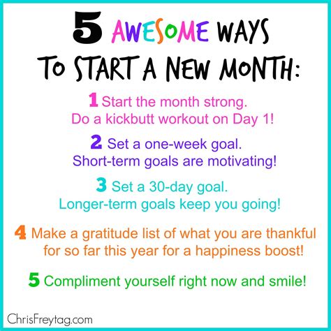 Start Of A New Month Healthy Inspirational Quotes Work Motivational