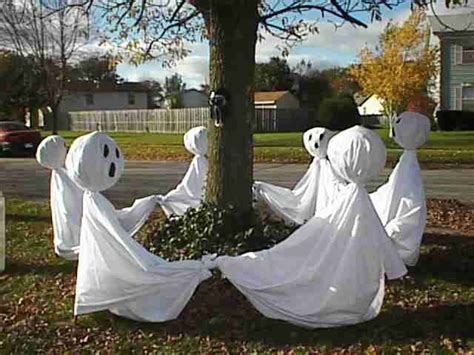 Dancing Ghosts Halloween Yard Decorations Halloween Deco Halloween Yard