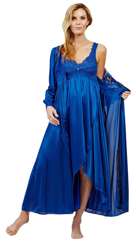 Satin Lace Nightgowns For Women Misses Plus Size Nighty