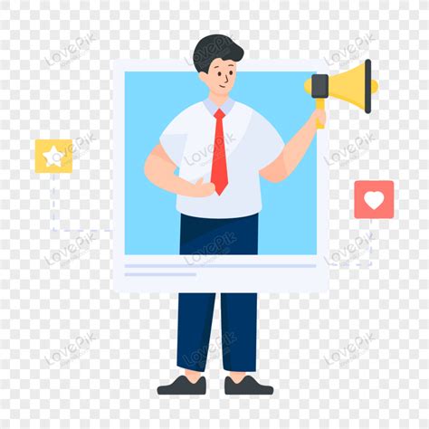 A Brand Ambassador Person Flat Illustration Vector Free Png And Clipart Image For Free Download