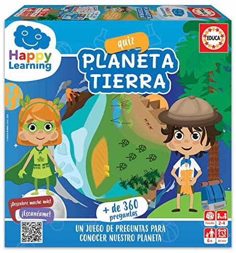 Educa Quiz Planeta Tierra Happy Learning Juego De Mesa Con 360