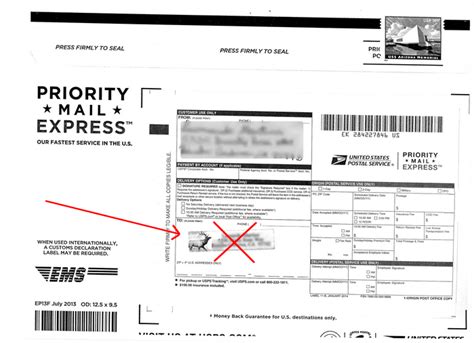 fill  priority mail express label labels