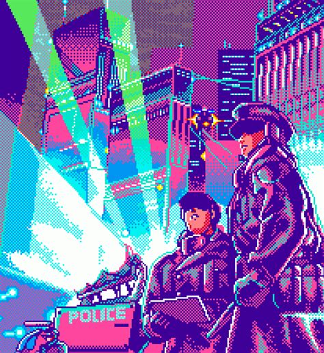 Peter Berkman Pixel Art Cyberpunk Aesthetic Vaporwave