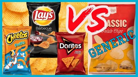 Lays Doritos And Cheetos Vs Generic Chips Youtube