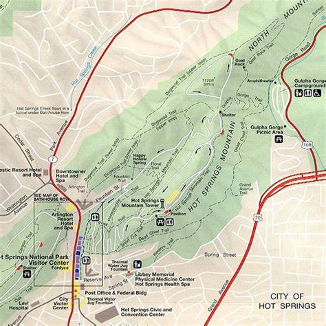 Hlavní Důležitý Rozdíl Zlo Hot Springs National Park Map Výskyt Klient
