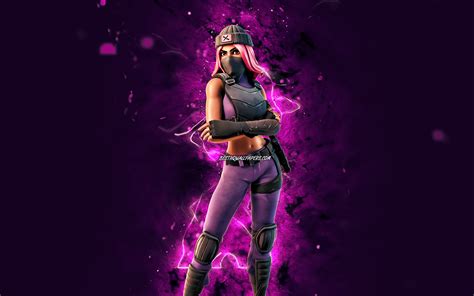 Download Wallpapers Clash 4k Purple Neon Lights Fortnite Battle Royale Fortnite Characters
