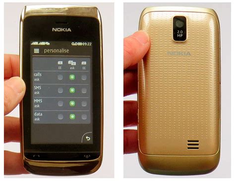Nokia 308 Asha Dual Sim Zlatna Mobilni Telefoni