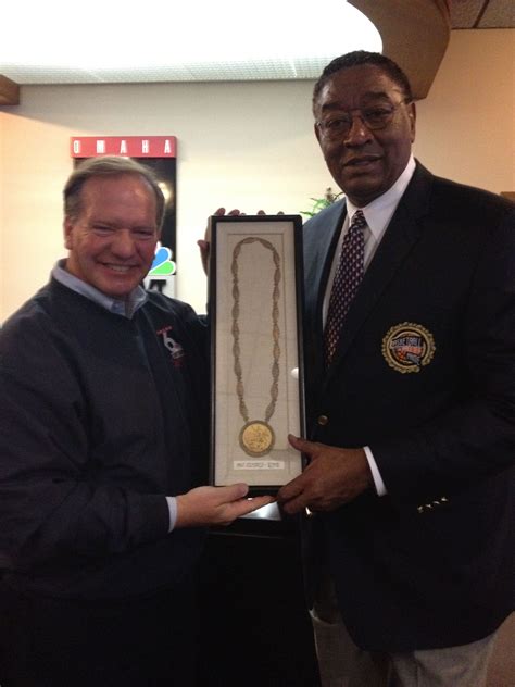 Olympic gold medalist Bob Boozer stopped by the station today & brought