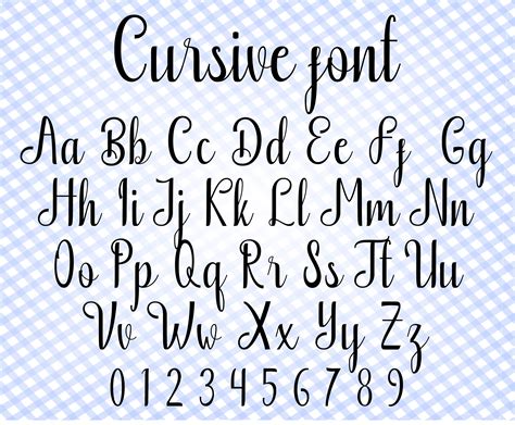 Cursive Font Svg Cricut Font Wedding Font Svg Font Writing Etsy