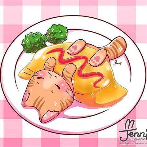 Chat Kawaii Kawaii Chibi Kawaii Cat Kawaii Anime Cute Food Drawings