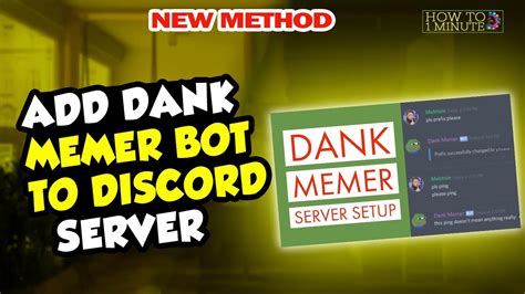 How To Add Dank Memer Bot To Discord Server 2024 Youtube